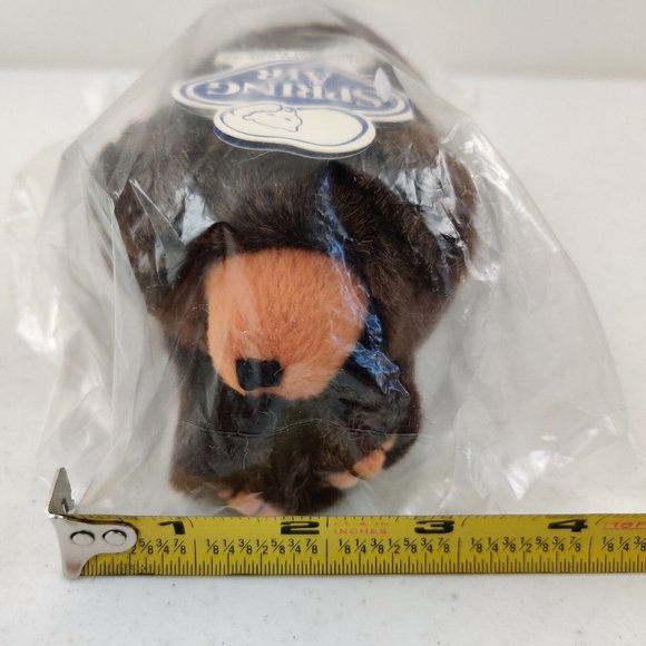 Spring Air Mattress Advertising Promo Plush Bear 7" Still In Packaging - Picture 8 of 9